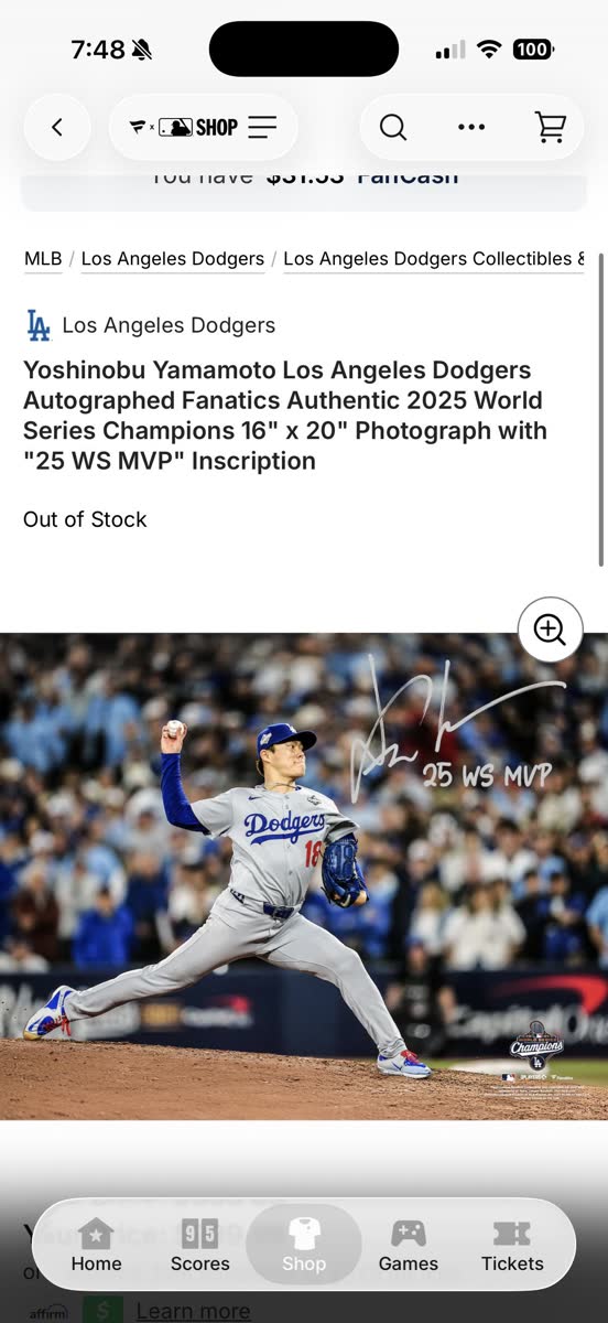 山本由伸のWS MVP記念写真が届かない?ドジャースファンの配送遅延報告(海外の反応)