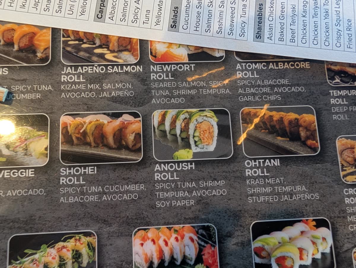 大谷翔平の熱狂が止まらない!LAの寿司店で「大谷ロール」が登場(海外の反応)